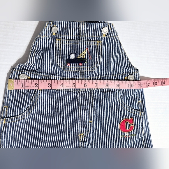 Carters Conductor Style Tow Truck Overalls With Patches - Picture 9 of 11